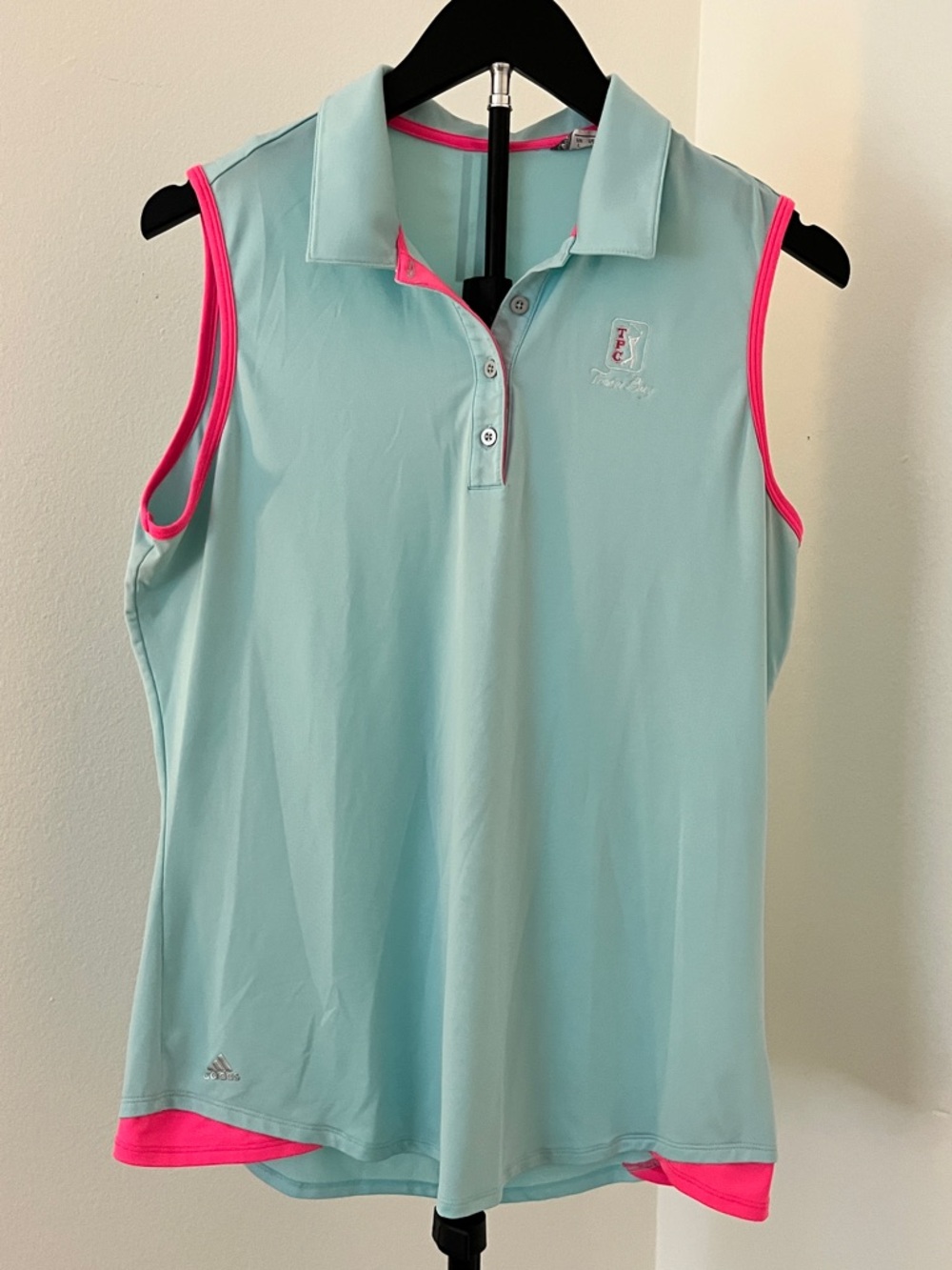 ⛳ Fun and Fab Adidas x TPC Treviso Bay Sleeveless Golf Polo | Country Club Chic